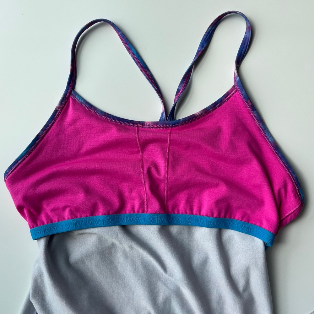 Lululemon Ivivva Racerback Tank Top Moody Mirage Girls 14 Activewear - Picture 8 of 9